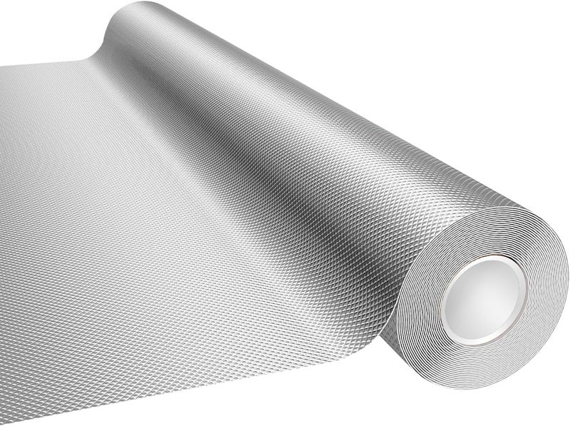 Ghguole Mylar Film Roll 4FT x 30FT,6 Mil Silver Diamond Film Foil Roll,Heavy-Duty Reflective Film for Grow Room,greenhouses,Grow Tent Systems - Image 1